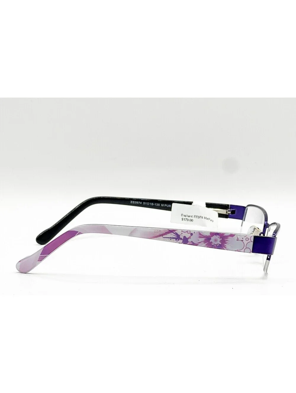 Enchant Eyewear Ee0974 Purple Authentic Eyeglasses 51-18-135